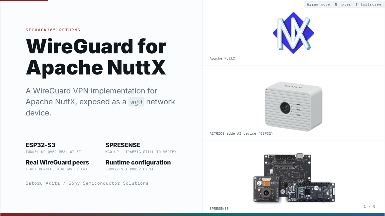 WireGuard for Apache NuttX